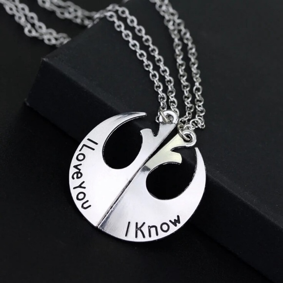 Star Wars Rebel Alliance Best Friends BFF Necklace 2 Piece Set - Picture 2 of 6